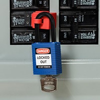 Full body nylon safety padlock