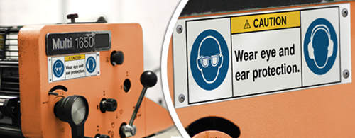 Machine Safety Signs demo